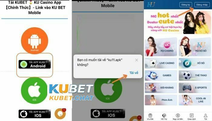 Hướng dẫn tải app kubet android mobile